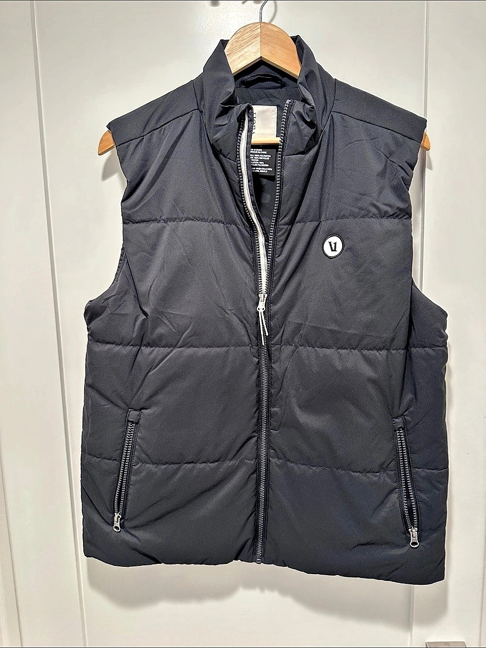 Vuori Echo Insulated Vest 2.0 Men's Gray Quilted Vest